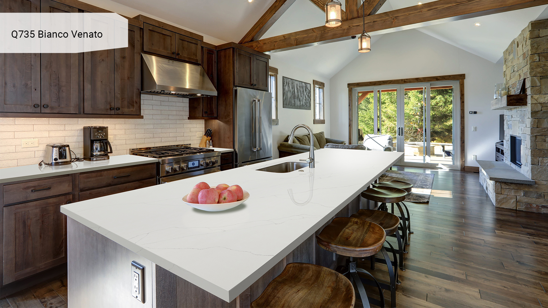 Noble Quartz Q735 Bianco Venato