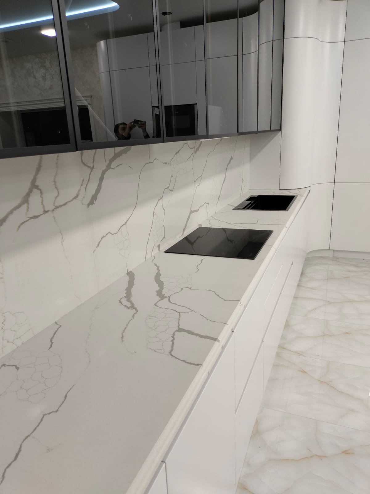 Noblle Quartz Q740 Calacatta Venato