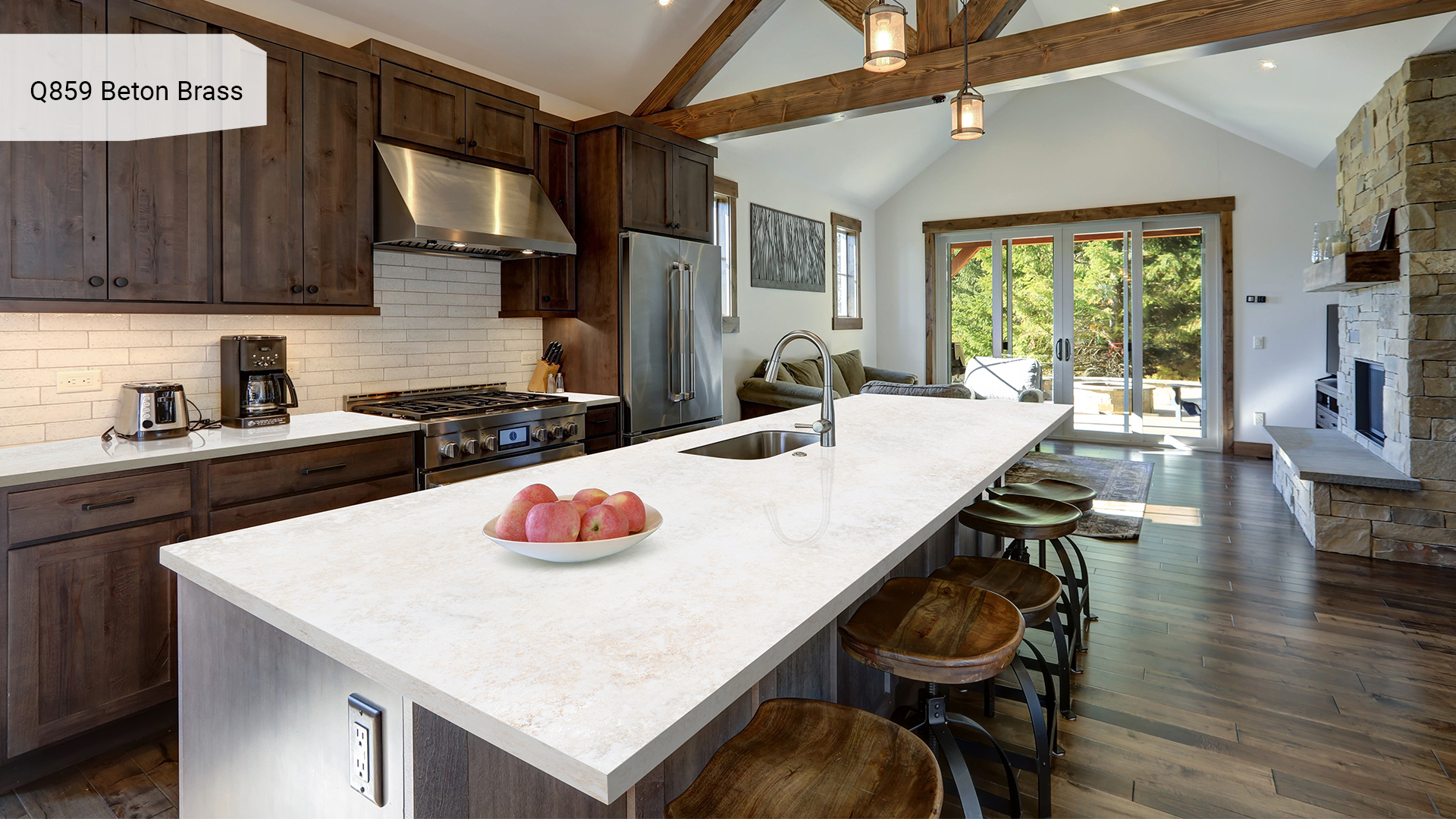 Noble Quartz Q859 Beton Brass