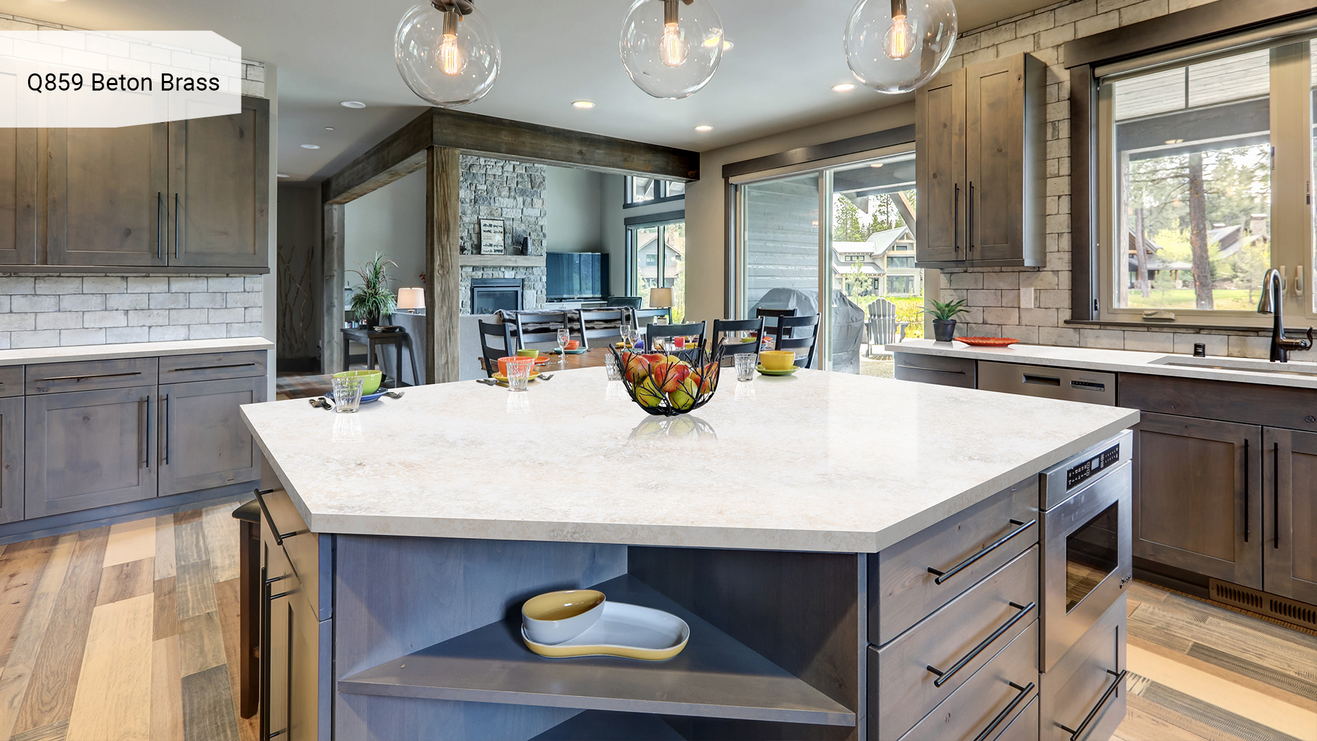 Noble Quartz Q859 Beton Brass