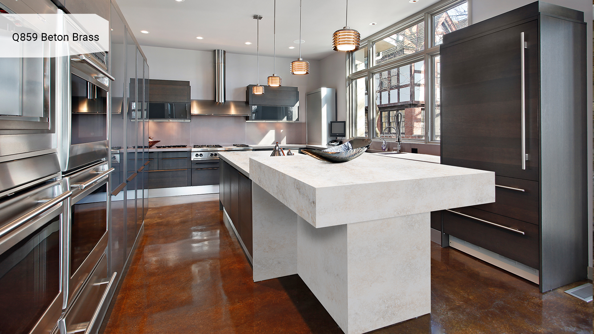Noble Quartz Q859 Beton Brass