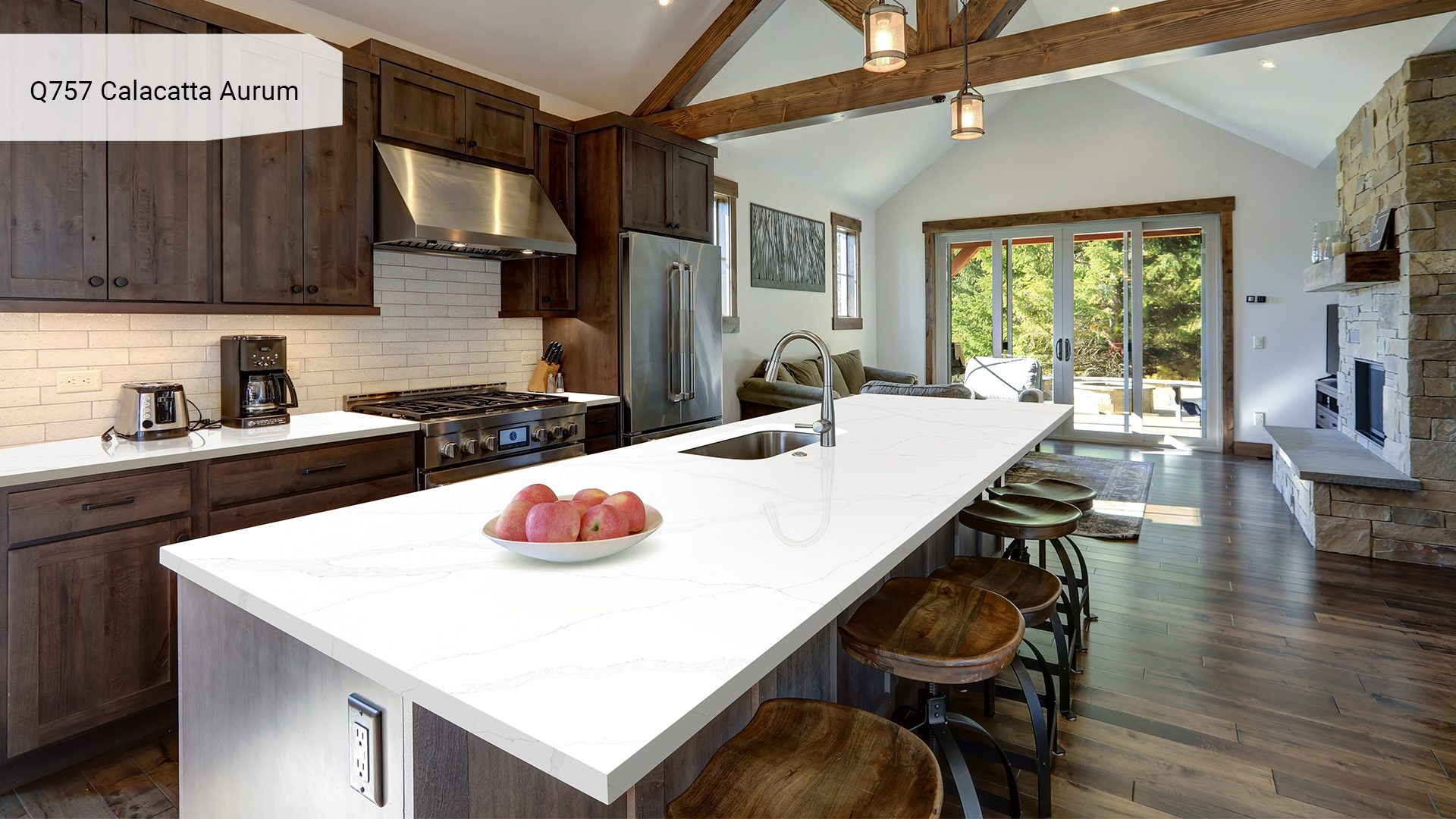Noble Quartz Q757 Calacatta Aurum