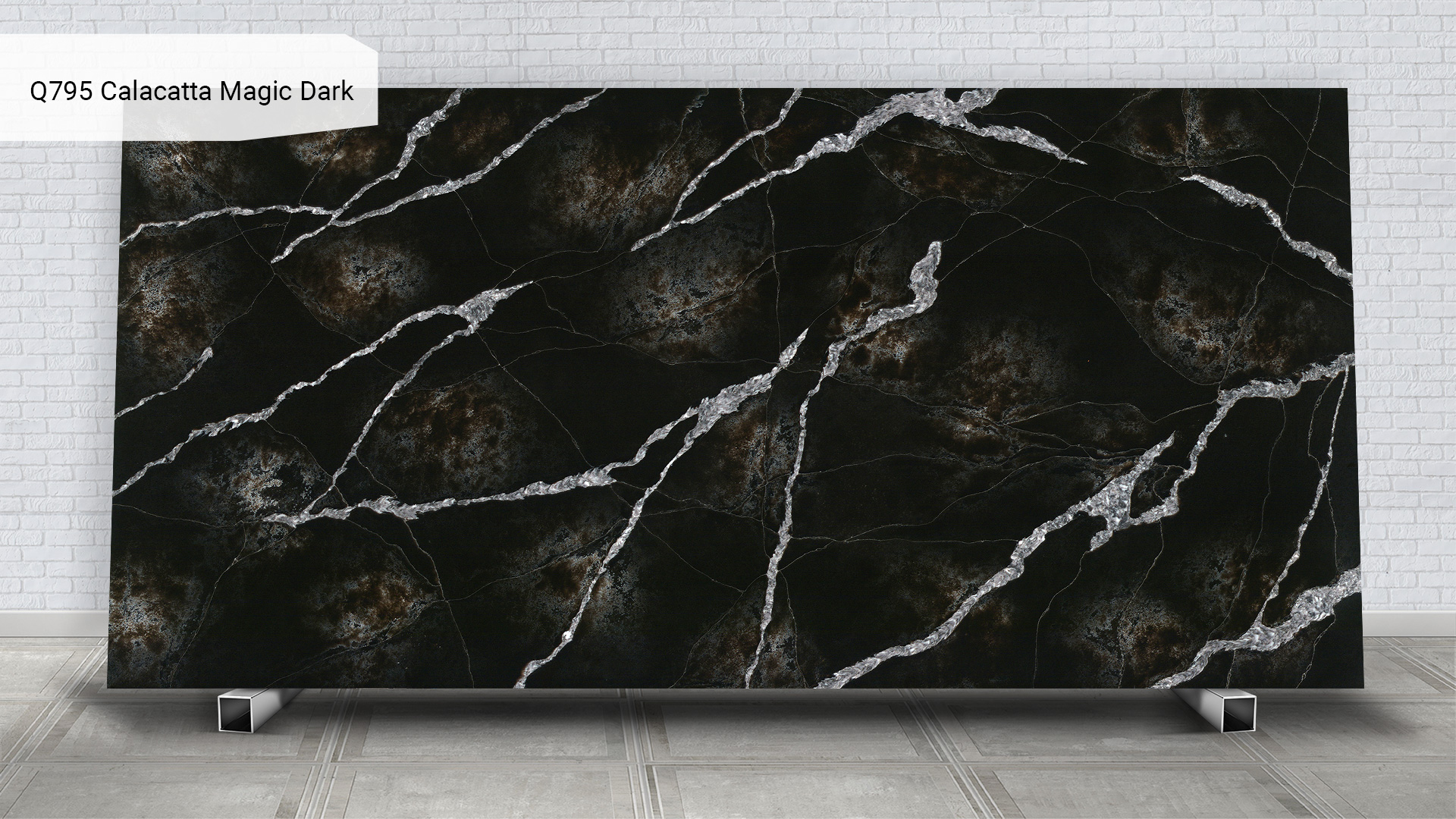 Noble Quartz Q795 Calacatta Magic Dark