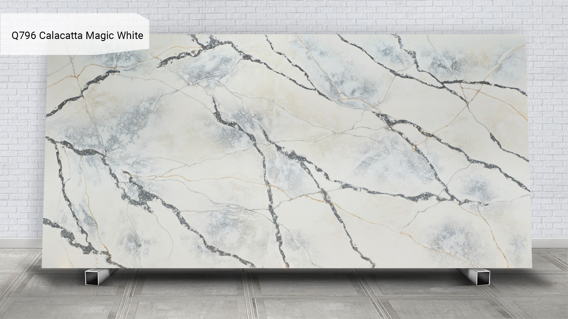 Noble Quartz Q796 Calacatta Magic White