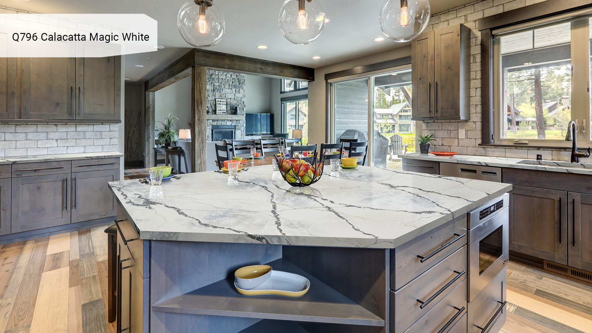 Noble Quartz Q796 Calacatta Magic White