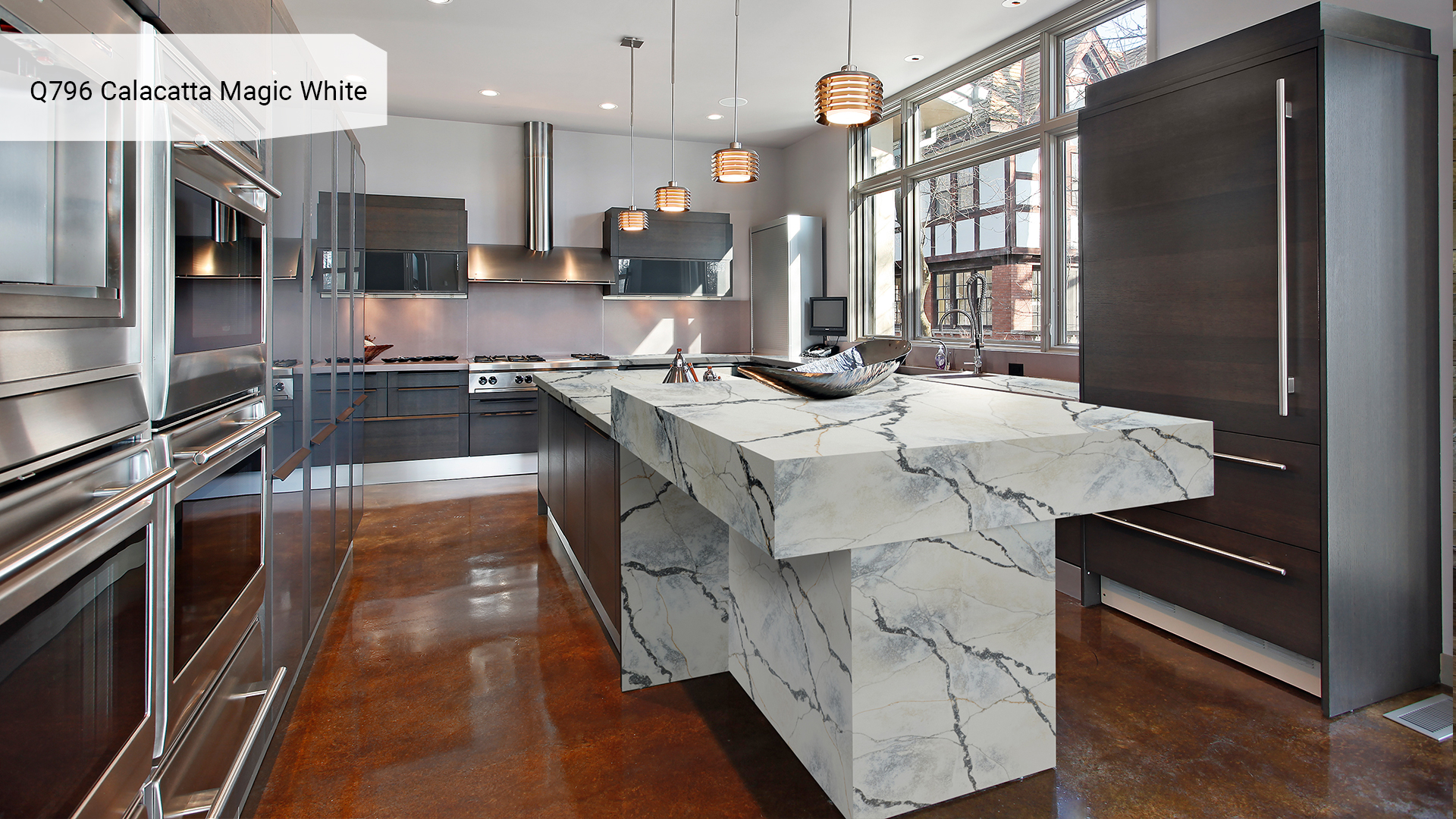 Noble Quartz Q796 Calacatta Magic White