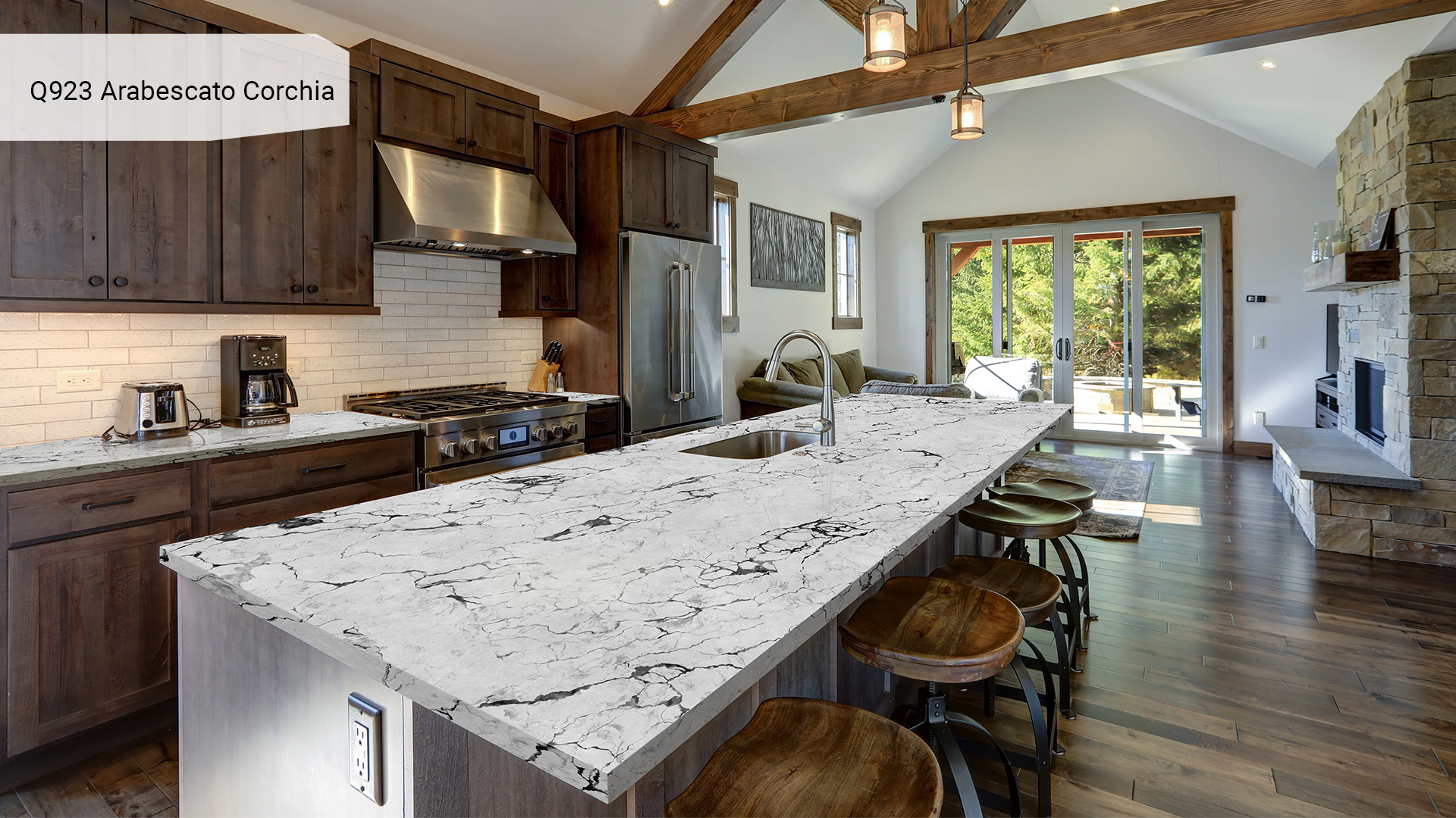 Noble Quartz Q923 Arabescato Corchia