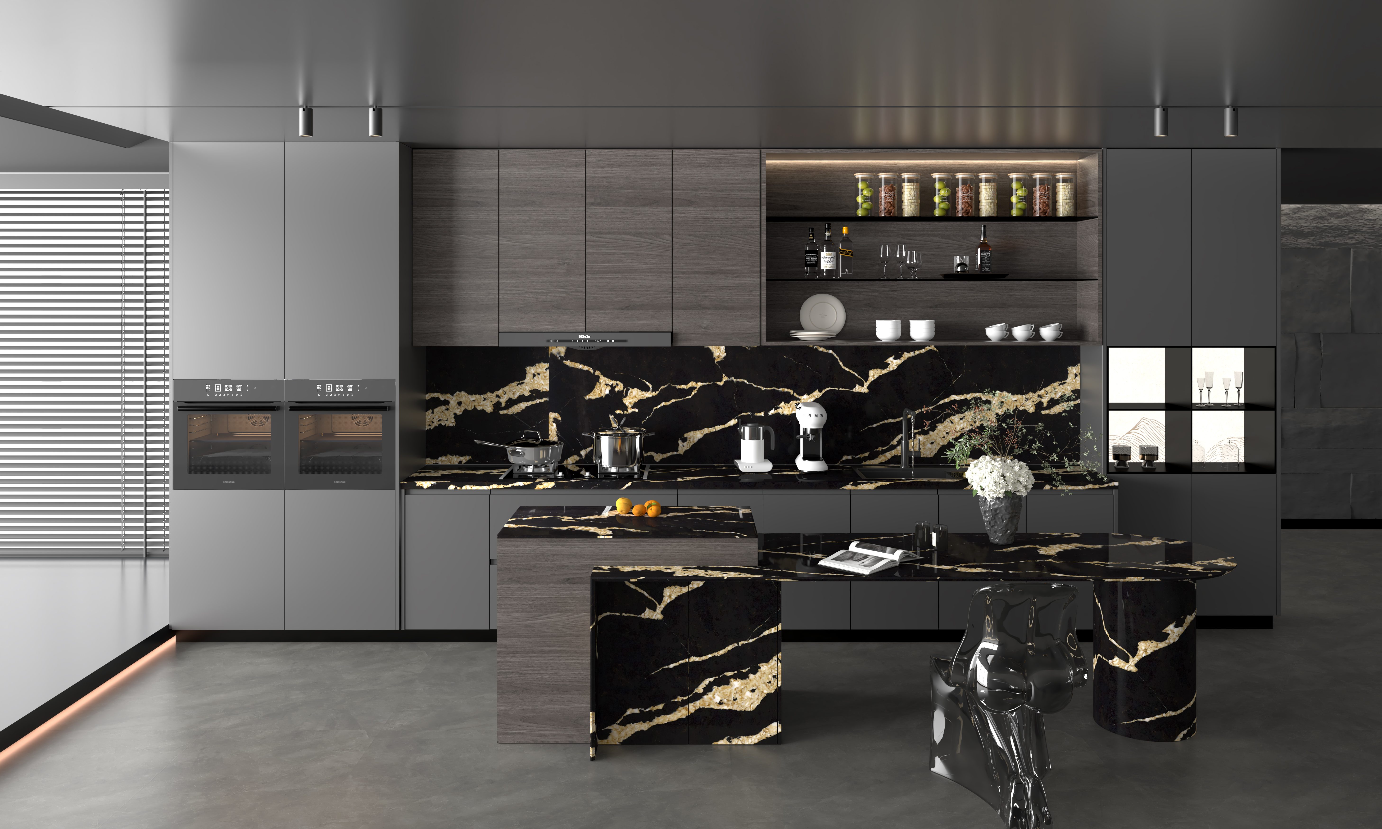 Primax 786 Calacatta Back Gold