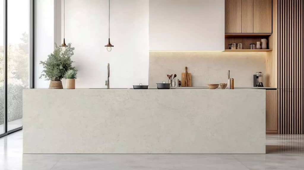 Кварцевый агломерат Symphony Limestone - Лаймстоун